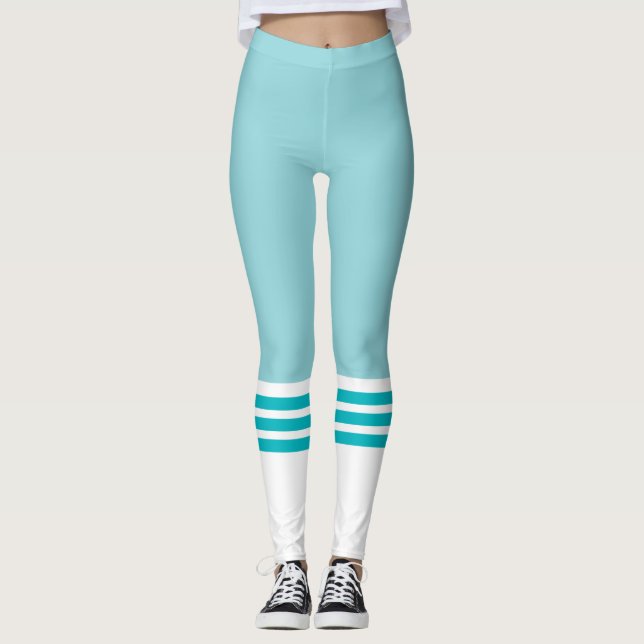 Leggings Funky Turquoise Team Tube Sock (Devant)