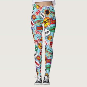 Leggings Funny Comic Motif