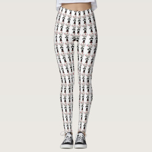 Leggings Funny Round Snowman, Noël festif