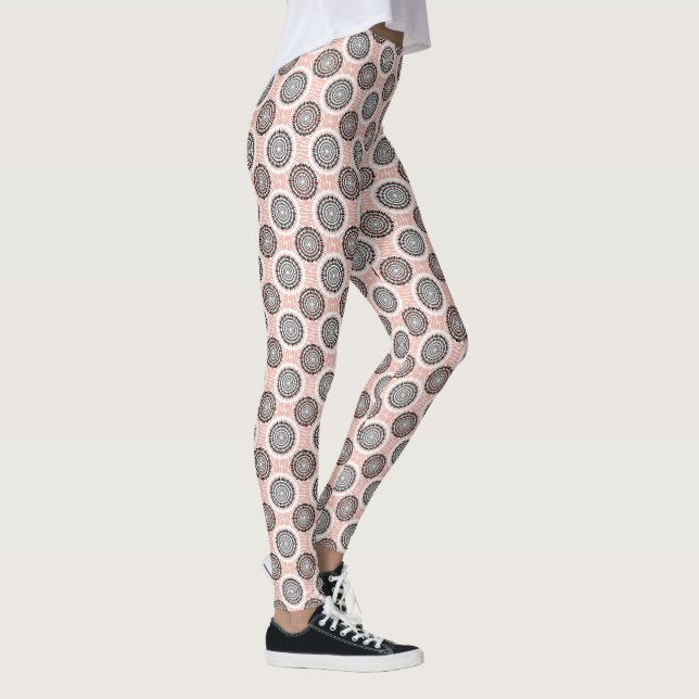 Leggings für abstrakte Kreise (Rechts)