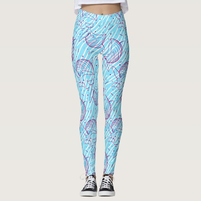 Leggings für Blauwale (Vorderseite)