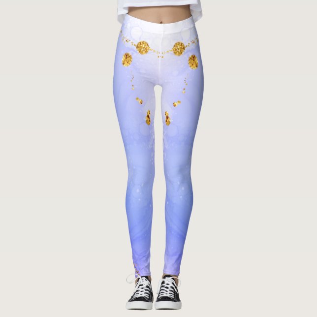 Leggings für Blitzlichtdesign mit eigener Marke (Vorderseite)