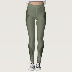 Leggings für das benutzerdefinierte, grüne Texturi