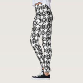 Leggings für das Bitcoin-gekränkte Schwarze Coin-L