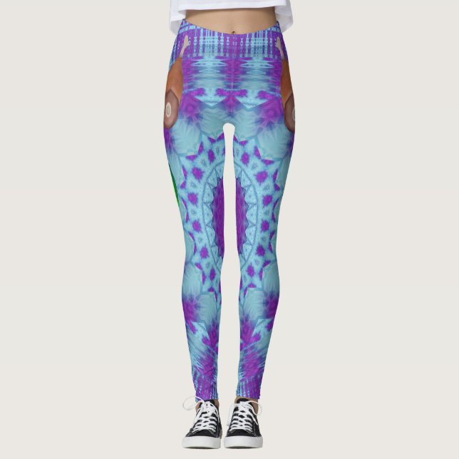 Leggings für die Festigkeit von lila Kriegsfahrzeu (Vorderseite)