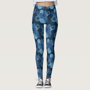 Leggings für die tropische Blume von Navy Denim