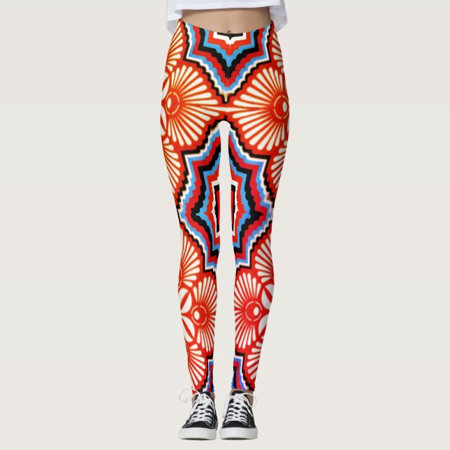 Leggings für farbiges digitales 3D-Design - perfek (Vorderseite)