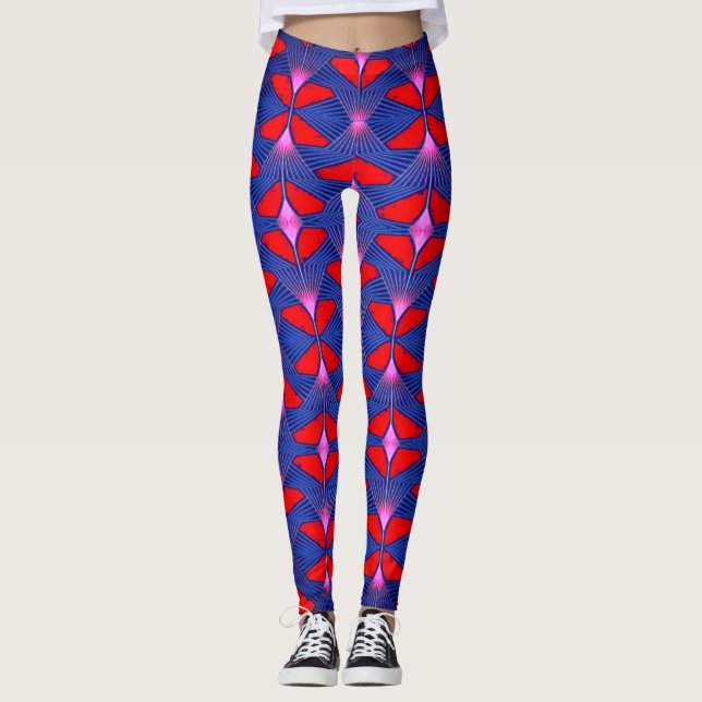 Leggings für farbiges digitales 3D-Design - perfek (Vorderseite)