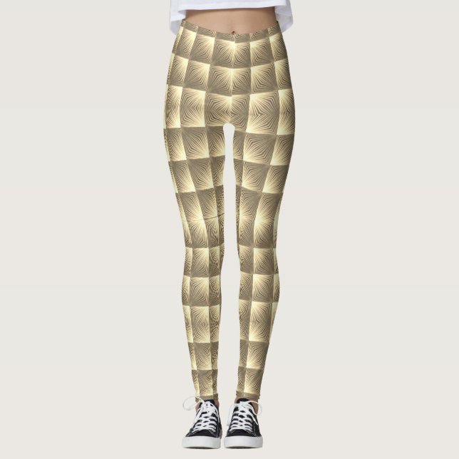 Leggings für farbiges digitales 3D-Design - perfek (Vorderseite)