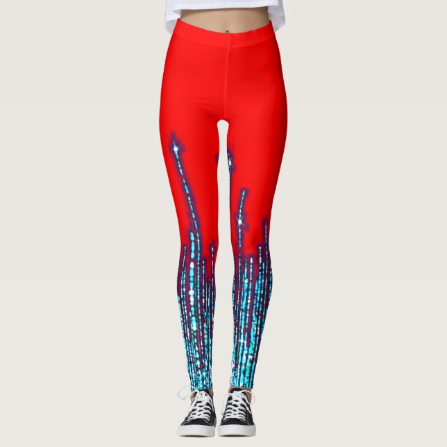 Leggings für farbiges digitales 3D-Design - PerfLe (Vorderseite)