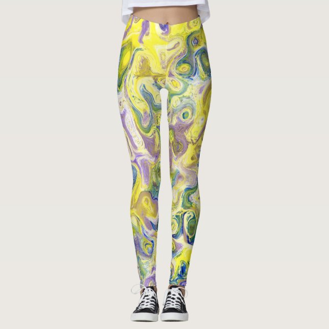 Leggings für Frauen, die Farbe Liebe haben (Vorderseite)