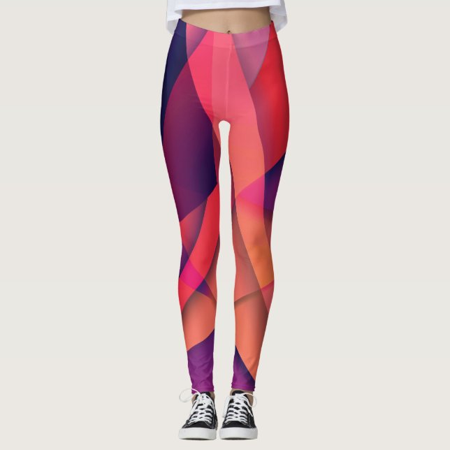 Leggings für geometrische Farbe (Vorderseite)