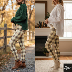 Leggings für karierte Power