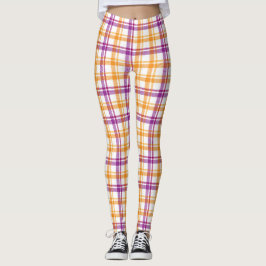 Leggings für karierte Stoffmuster