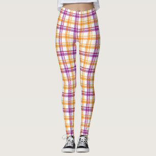 Leggings für karierte Stoffmuster