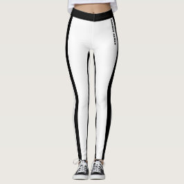 Leggings für klassische Schwarz-Weiß-Streifen