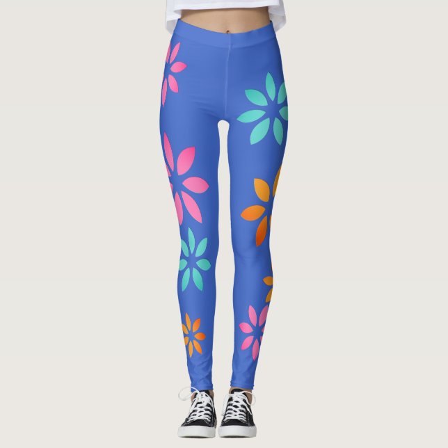 Leggings für künstlerisch-farbige Muster (Vorderseite)