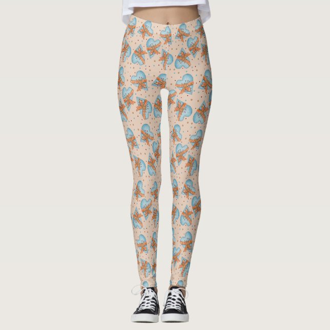 Leggings für Landherzen und Polka-Punkte (Vorderseite)