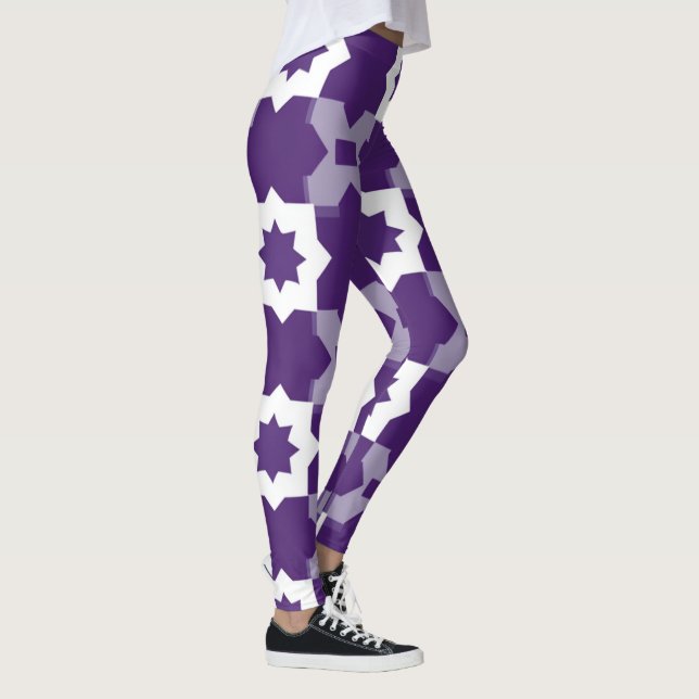 Leggings für lila Geometrie (Rechts)