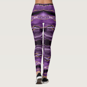 Leggings für lila Glitzer