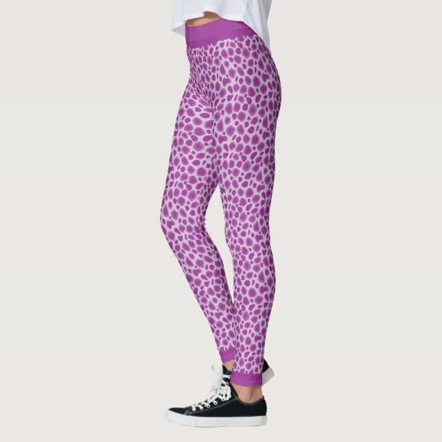 Leggings für lila Leopard-Skin (Links)