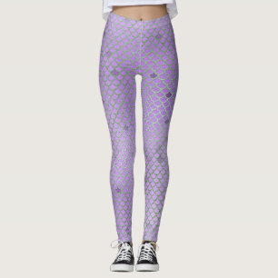 Leggings für lila Mermaid-Skala