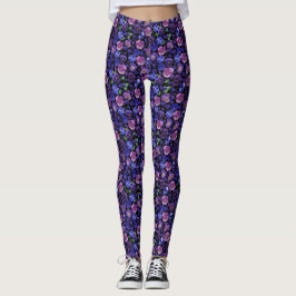 Leggings für lila und blaue Stiefmütterchen