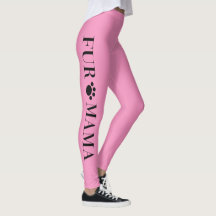 Fur Mama avec les jambes des femmes roses