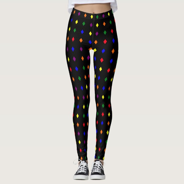 Leggings für Musterfarben mit Diamantform (Vorderseite)