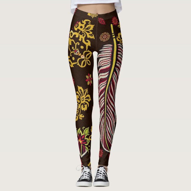 Leggings für mutige Persönlichkeit. (Vorderseite)