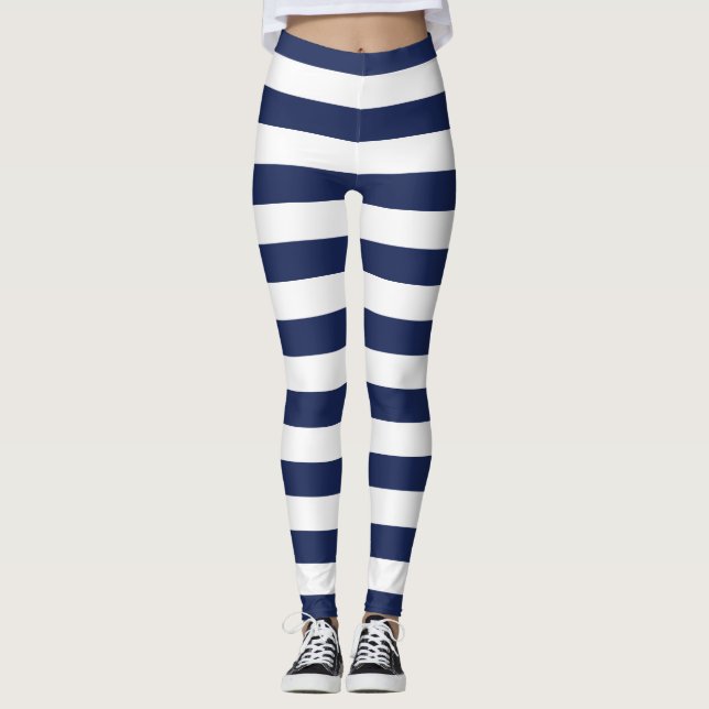 Leggings für Navy Stripes (Vorderseite)