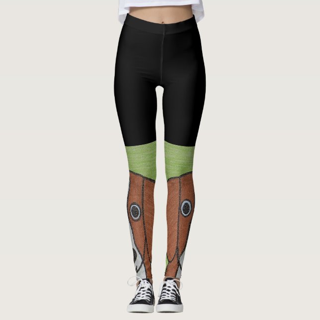 Leggings für niedliche Beagles (Vorderseite)