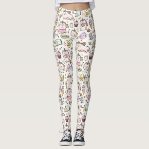 Leggings für niedliche Cat Pattern