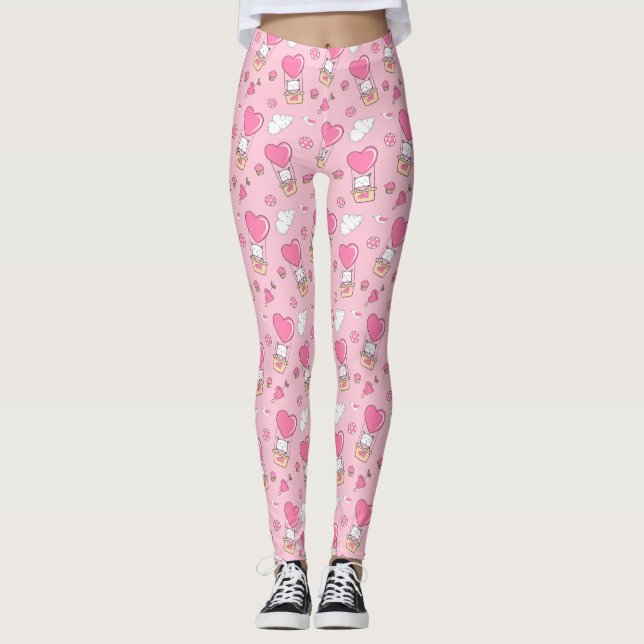 Leggings für niedliche Cat Pattern (Vorderseite)