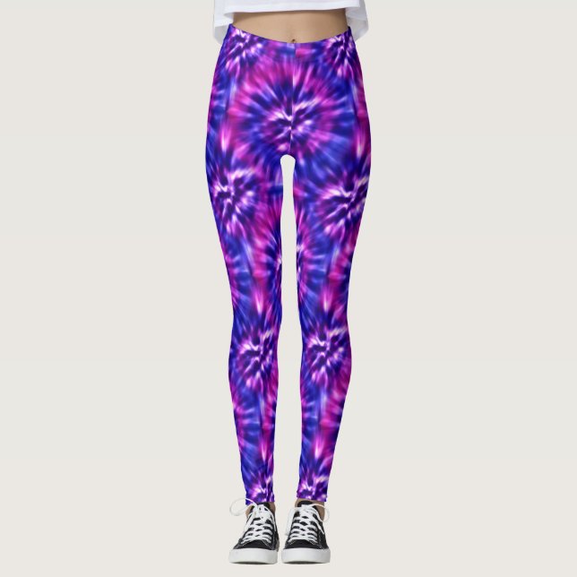 Leggings für niedliche Gefärbte Krawatte (Vorderseite)