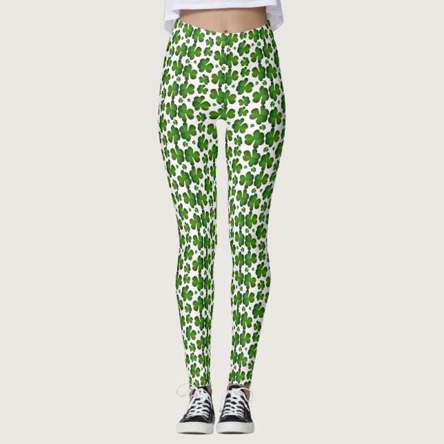 Leggings für niedliches Kleeblatt (Vorderseite)