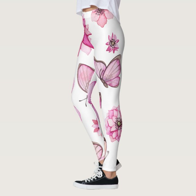 Leggings für Schmetterlinge | Schmetterlingsmuster (Links)