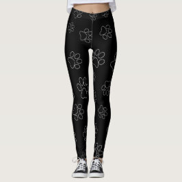 Leggings für Schwarzweiß-Musterpaare