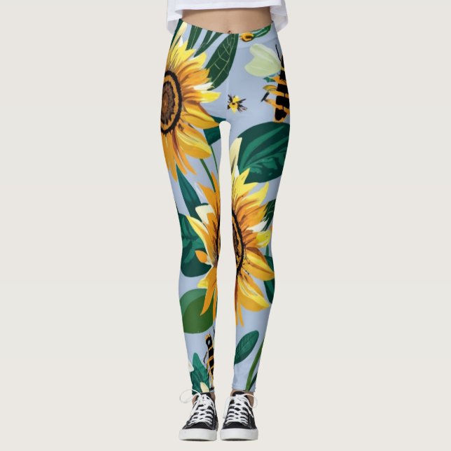 Leggings für Sonnenblumen (Vorderseite)