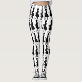 Leggings für Vintage Golfer-Design