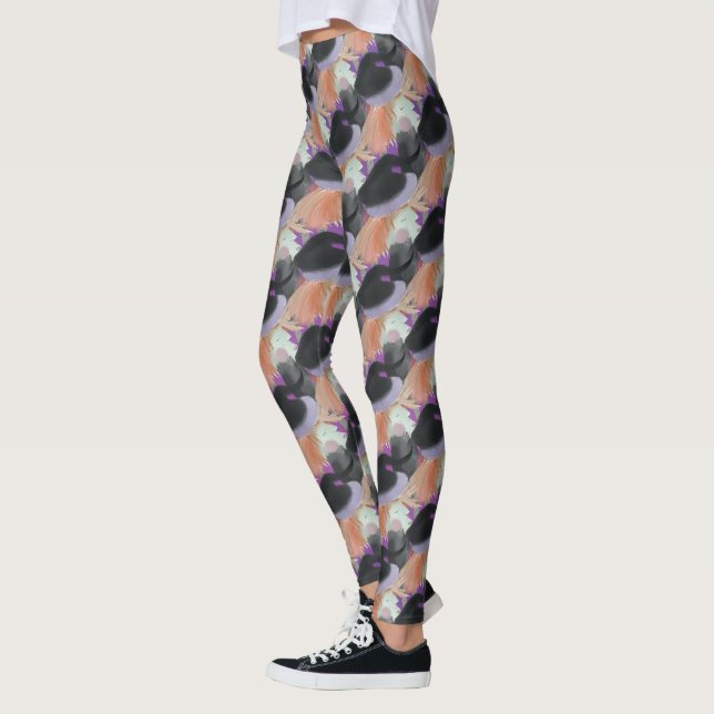 Leggings für Wasserfarben, die Muster wiederholen (Links)