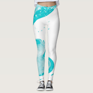 Leggings für Wasserfarben Muster