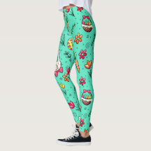 Leggings für weiches Cyan Oaster