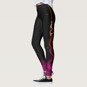 Leggings Fushia Fade, artiste de soie aérienne