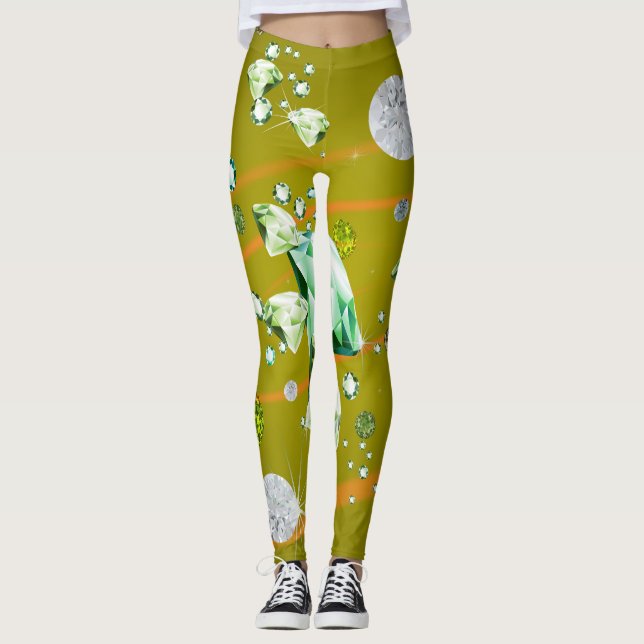 Leggings Galaxie de diamant 10 (Devant)