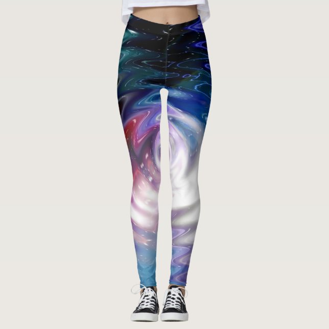 Leggings Galaxie moderne #6 (Devant)