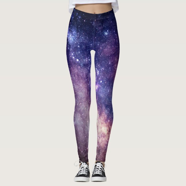 Leggings Galaxy de la Voie Lactée (Devant)