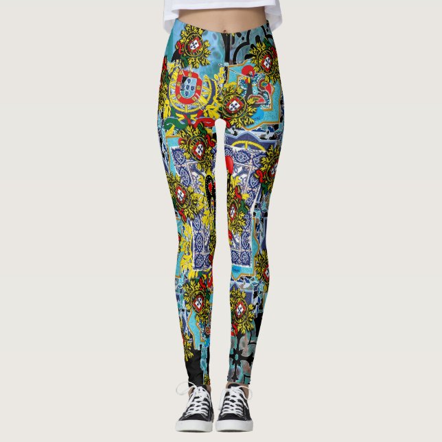 Leggings Galo de Barcelos, Portugal (Devant)