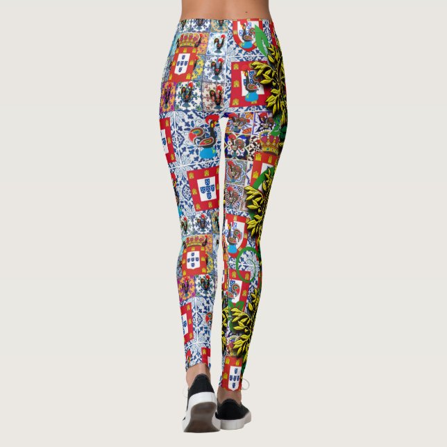 Leggings Galo de Barcelos, Portugal (Dos)