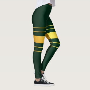 Leggings Gamme de textiles de luxe tendance Green Gold